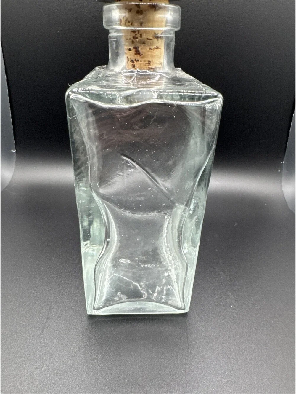 1980’s Glass Decanter Apple stopper